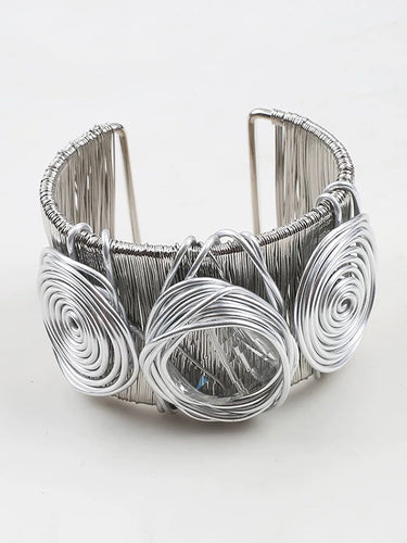 Accessori bracciale a pieghe geometriche