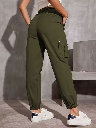 Elastizitätstaschen mit hoher taillierter Taschen mit geteiltem Gelenk mit geteilten Taillenhosen Hose Hose Hose