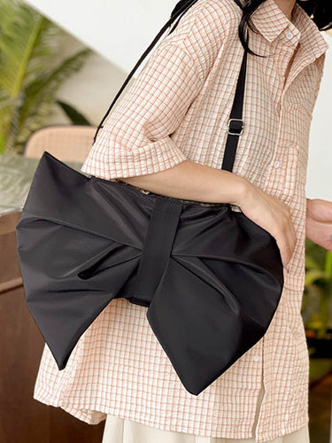 Bowknot Color Color Zipper Sacs