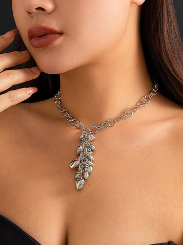 チェーン幾何学的なハートシェイプネックレスアクセサリー