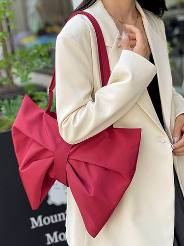 Bowknot Color Color Zipper Sacs