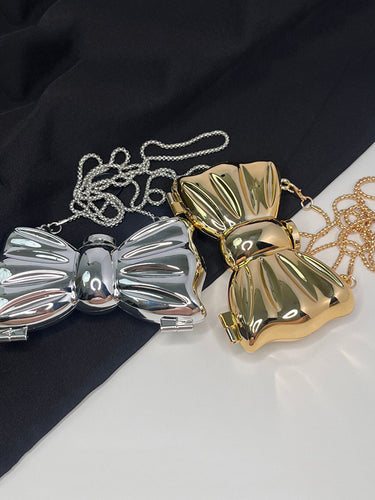 チェーン幾何学的な光沢のあるソリッドカラーバッグのアクセサリー