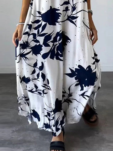 Robes maxi à spaghetti-neck de taille plus lâche