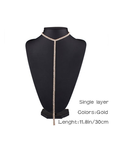 ステートメントノルムコアラインストーンネックレスアクセサリー