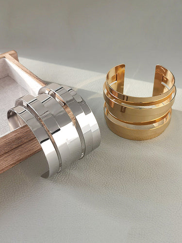 Accessoires de bracelet de couleur unie géométrique normale