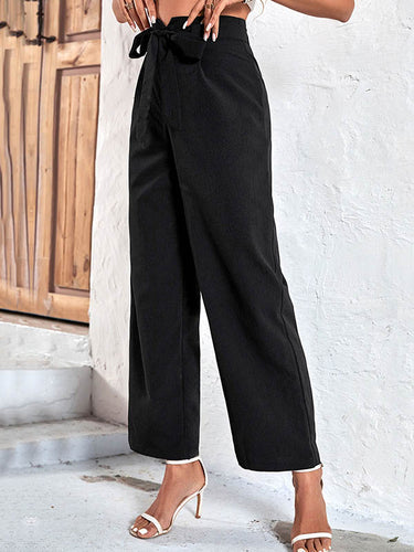 Hohe tailliertes weit gefährdetes, gefährdete Color Casual Hosenboden