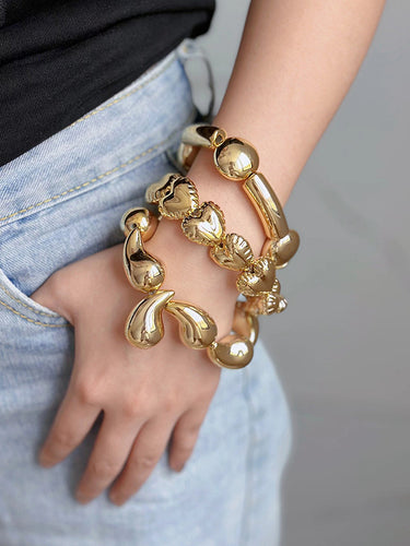 Acessórios geométricos de pulseira
