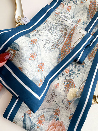 フラワープリントスカーフ