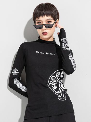 オリジナルのレタープリントTシャツのトップ