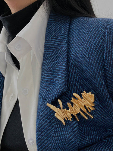 Broche irrégulière originale vintage