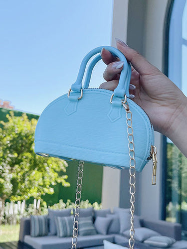 チェーン幾何学的なジッパークロスボディバッグサッチェル