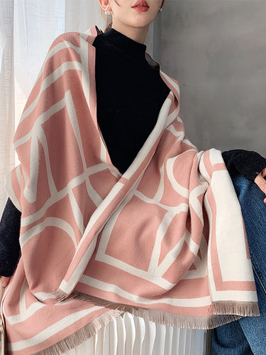 تقليد الكشمير شال على الوجهين