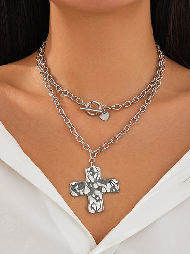 Cadenas Normcore Accesorios de collares geométricos de doble capa