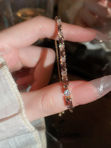 Einstellbare geometrische Rheinsteine glänzendes Armbandzubehör