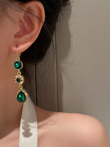 Urban Green Strassonstone Waterdrop Ohrringe Accessoires