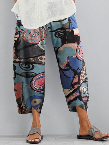 Lose Plus-Size-Figur Taschen Split-Gelenkhosenhosen Hose