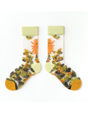 Print fleuri respirant Sever-Through Spird-Joint Sweat-Absorbing Choques Accessoires