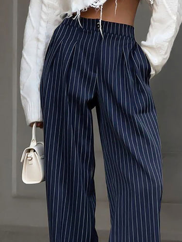 Pantalon large pantalon à taille haute