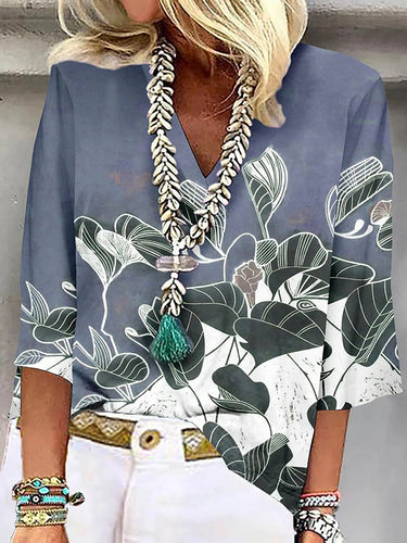 T-shirts en vlours de fleurs plus en vrac