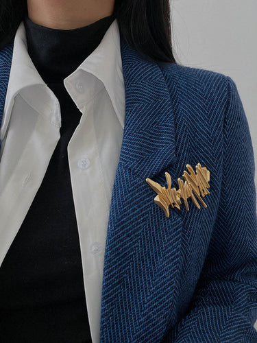 Broche irrégulière originale vintage