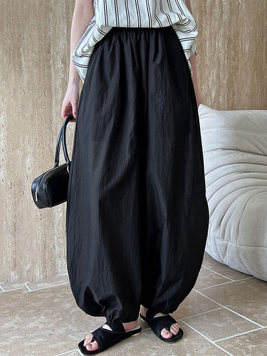 Harem Hosen hohe taillierte Elastizitätsfarbhöfe Hose Hose