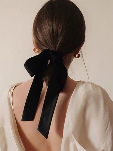 Accessoires de cheveux de couleur unie à bowknot