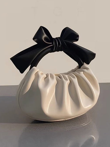Bowknot plissé des sacs à articulation des sacs accessoires sacs à main
