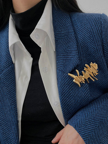 Broche irrégulière originale vintage