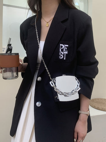 オリジナルの作成チェーンソリッドカラーバッグアクセサリー