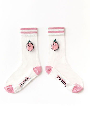 Lettre respirante imprimer à travers des accessoires de chaussettes à sueur à rayures à rayures à rayures à rayures
