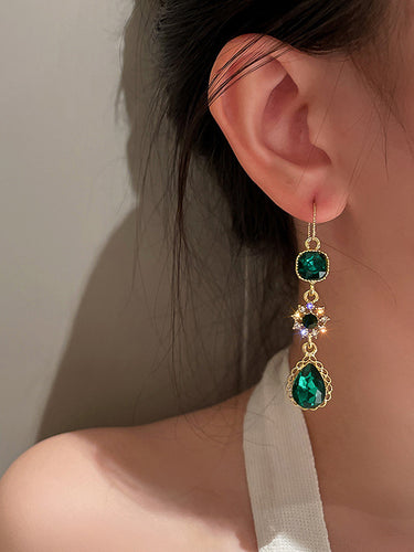 Urban Green Strassonstone Waterdrop Ohrringe Accessoires