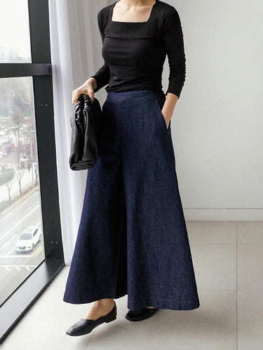 Lose Jean Hosen mit weitem Leg im Reich