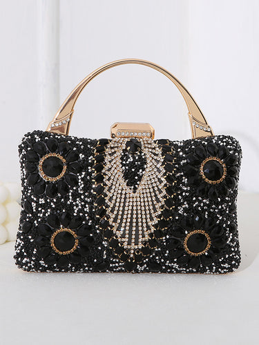 ラインストーンズハンドバッグ