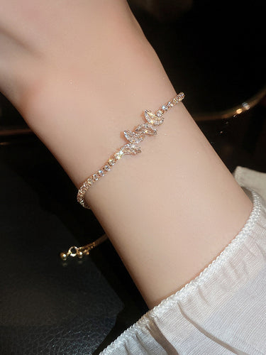 Einstellbare geometrische Rheinsteine glänzendes Armbandzubehör