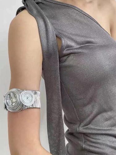 Accessori bracciale a pieghe geometriche