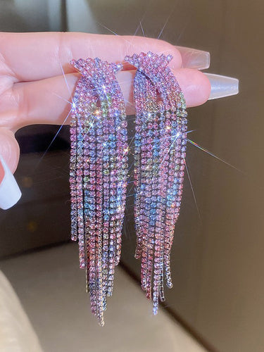 Pendientes de gota de pan de rondos huecos de gradiente