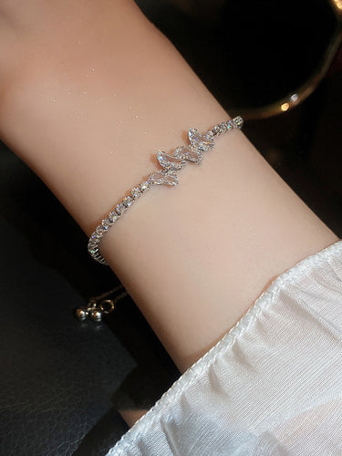 Einstellbare geometrische Rheinsteine glänzendes Armbandzubehör