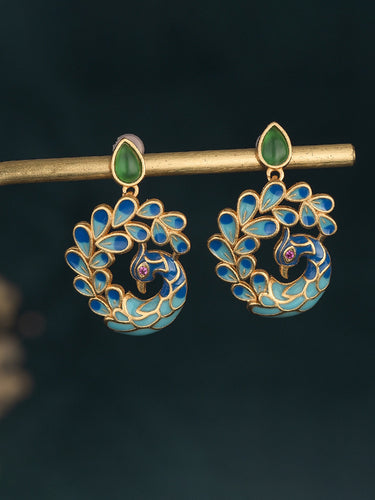 Vintage Peacock Form Ohrringezubehör