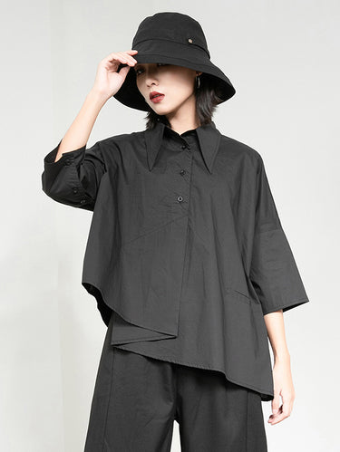 Loisir model irrégularité couleur couleur polo ploo chemises tops