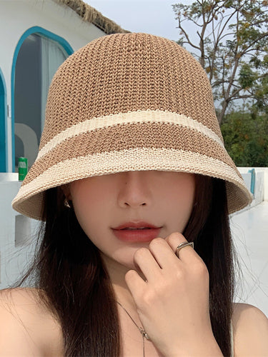 Couleur de protection solaire Couleur tissée du pêcheur chapeaux et casquettes