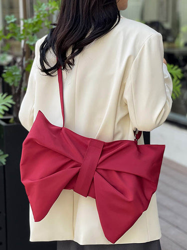 Bowknot Color Color Zipper Sacs