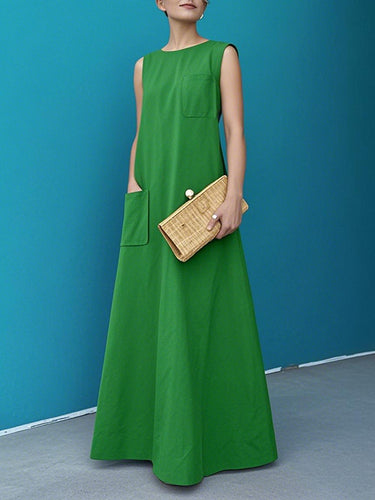 Robes maxi à chou de couleur