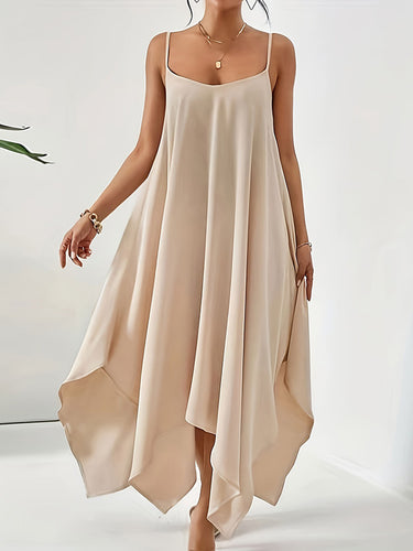 Spaghetti-neck maxi sans manches