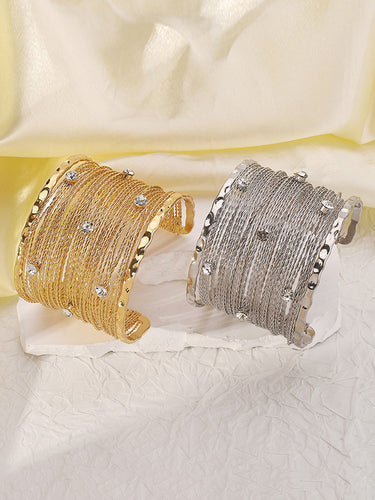 Accessori per bracciale ad anello geometrici pietre di corna
