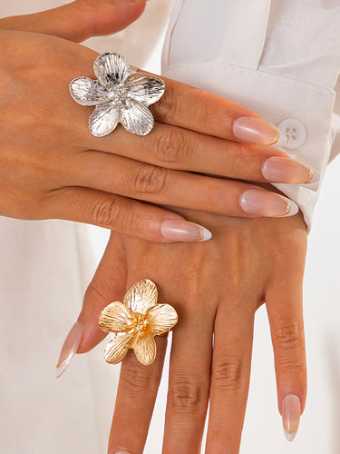 Flower Shape Geometric Rings Accessories
