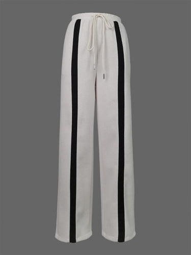 Losen Kordelzug gestreiftes Casual Hosenboden Hosen Hose
