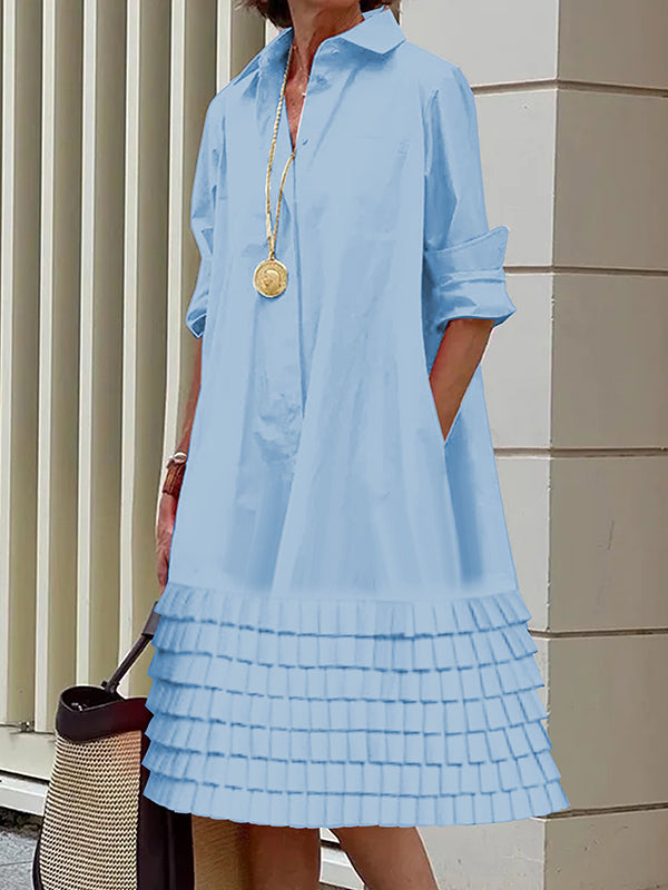 [LEE] Union logo half zip-up loose fit dress 全3色 Luana Fit-and-Flare Dress | Marciano