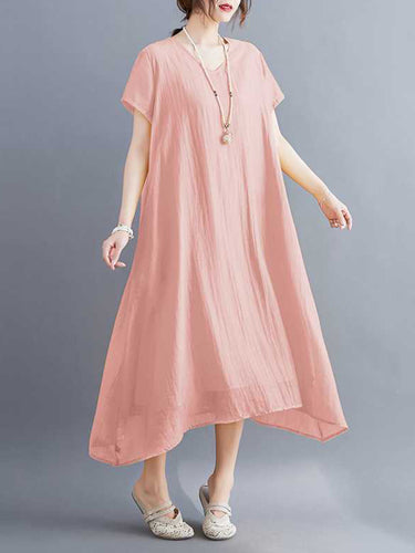 A-Line LOOD SOLD SOLD V-NECK MIDI Dresses