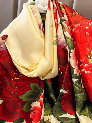 وشاح شال طباعة الزهرة