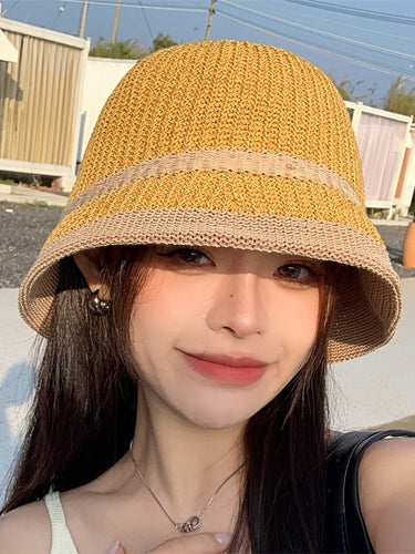 Couleur de protection solaire Couleur tissée du pêcheur chapeaux et casquettes